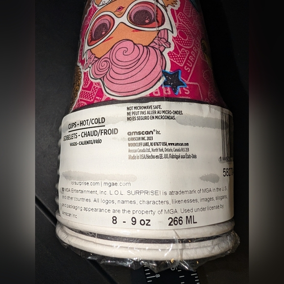 NWOT LOL Surprise! hot/cold 8- 9oz paper cups - Picture 2 of 9
